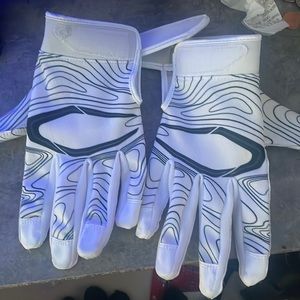 White football gloves